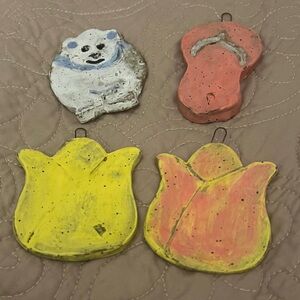 Colorful Handmade Clay Ornaments